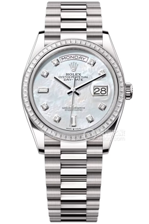 Rolex Day-Date Model M128399TBR-0003 Automatic mechanical, 18k white gold, 36mm