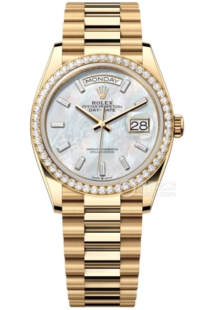 Rolex Day-Date Model M128348RBR-0070 Automatic machinery, 18k gold, 36mm