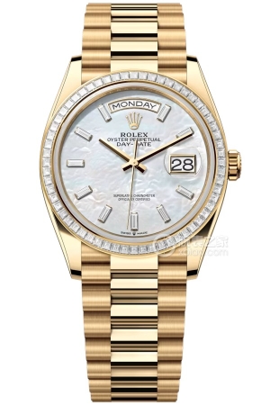 Rolex Day-Date Model M128398TBR-0030 Automatic machinery, 18k gold, 36mm