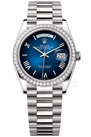 Rolex Day-Date Model M128349RBR-0047 Automatic mechanical, 18k white gold, 36mm