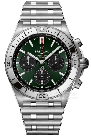 Breitling mechanical chronograph AB0134101L2A1 Automatic machinery, precision steel, 42mm