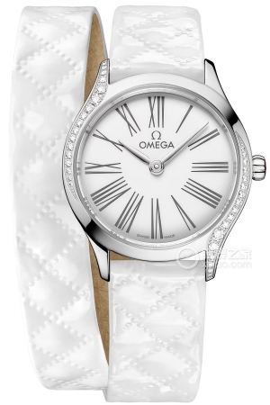 Omega De Ville 428.17.26.60.04.008 Quartz, stainless steel, diamond-set lugs, 26mm