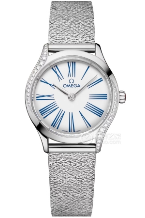 Omega De Ville 428.15.26.60.04.002 Quartz, stainless steel, diamond-set lugs, 26mm