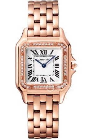 Cartier PANTHÈRE DE CARTIERWJPN0072 Quartz, rose gold with diamonds, 26.7*36.5mm