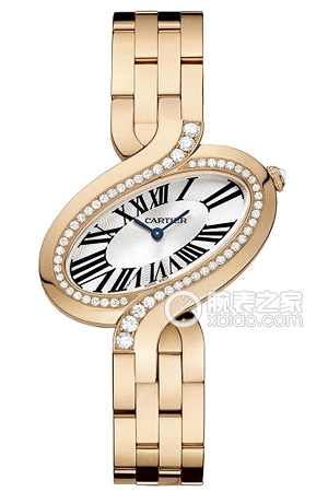Cartier CAPTIVE DE CARTIERWG800006 Quartz, 18k rose gold set with diamonds, 38.39 x 43.81 mm