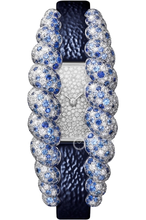 Cartier TRESSAGEHPI01691 Quartz and white gold set with 570 round brilliant-cut diamonds (total weight 5.56.2*25.7mm)