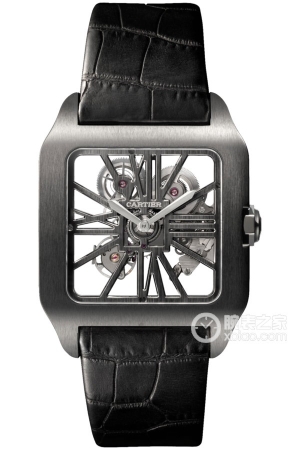 Cartier Santos W2020052 (Extra Large) Manual mechanical device, titanium, 38.7 x 47.4 mm