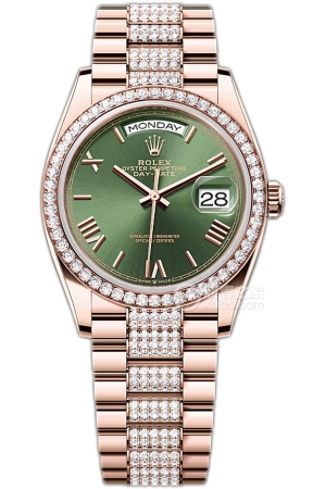Rolex Day-Date 128345RBR-0086 Automatic mechanical, 18k rose gold, 36mm