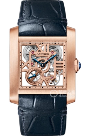 Cartier Tank WHTA0027 Manual mechanical movement, 18k rose gold, 36.7*0.5mm