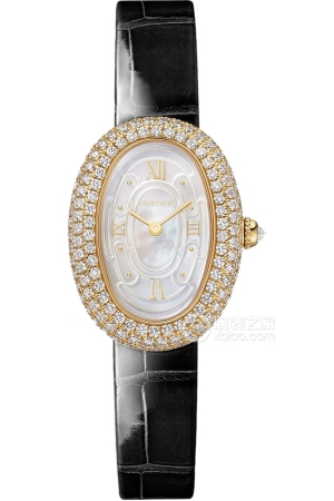 Cartier bathtub WJBA0043 Quartz, 18k gold set with diamonds, 31.4*23.1mm