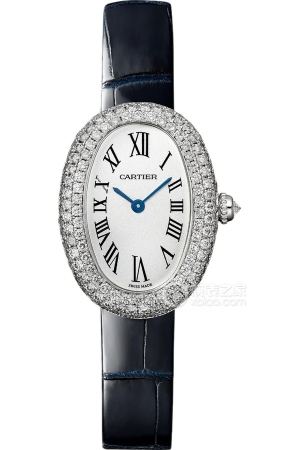 Cartier bathtub WJBA0049 Quartz, 18k white gold set with diamonds, 32*26mm