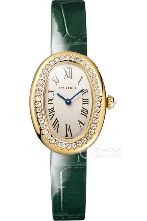 Cartier bathtub WJBA0054 Quartz, 18k gold set with diamonds, 31.4*23.09mm