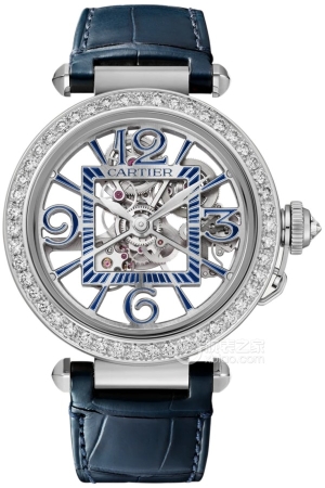 Cartier Pasha HPI01483 Automatic mechanical, 18k white gold set with diamonds, 41mm