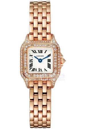 Cartier PANTHÈRE DE CARTIERWJPN0068 Quartz, rose gold set with 99 diamonds, total size 0.25*20mm