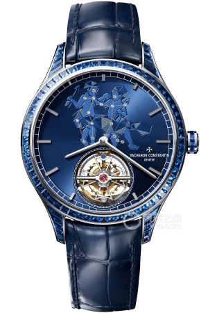 Vacheron Constantin Master of the Arts 6007A/000G-H044 Automatic mechanical design, 18k white gold set with sapphires, 39mm