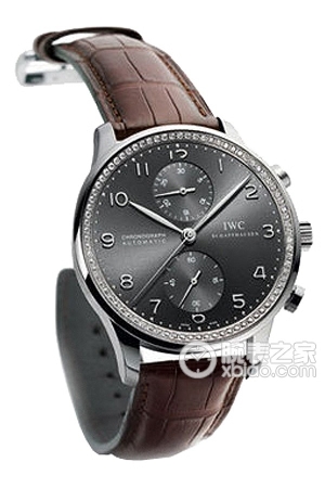 IWC Portuguese IW371440 Automated machinery, 18k white gold with diamonds, 40mm (discontinued)