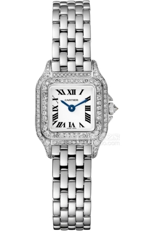 Cartier PANTHÈRE DE CARTIERWJPN0070 Quartz, 750‰ rhodium-plated white gold with diamonds, 25*20mm