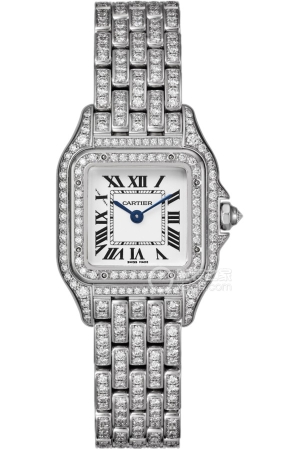 Cartier Panthère de Cartier HPI 01720 Quartz, 18k white gold plated with rhodium and set with diamonds, 30*23mm