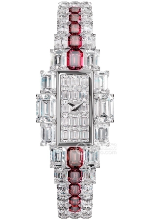 Vacheron Constantin GRAND LADY KALLA High Jewelry Timepiece 1208J/118G-H131 Quartz, 18k white gold set with diamonds, 19.4*30.1mm