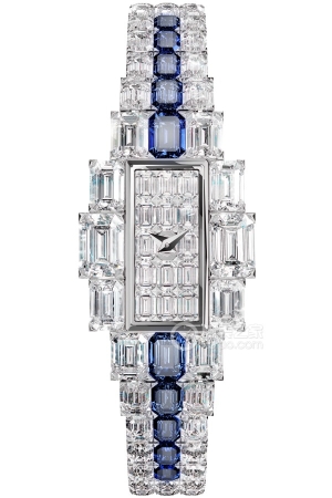 Vacheron Constantin Grand Lady Kala High Jewelry Timepiece 1208J/118G-H130 Quartz, 18k white gold set with diamonds and rubies, 19.4*30.1mm