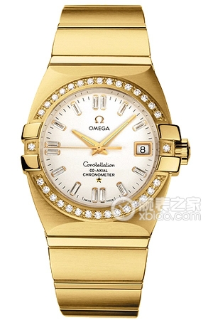 Omega Constellation 1113.35.00 Automated machinery, 18k gold with diamonds, 35mm (discontinued)