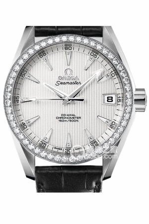 Omega Seamaster 231.58.39.21.52.001 Automatic mechanical design, 18k white gold set with diamonds, 38.5mm