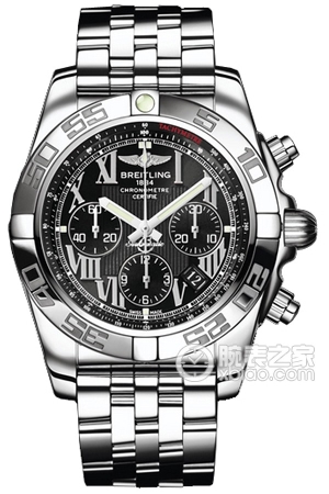 Breitling mechanical chronograph AB011012.B956 (Pilot stainless steel bracelet with Roman numeral hour markers) Automatic machinery, precision steel, 44mm (discontinued)