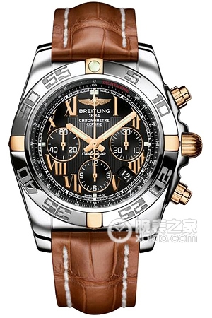 Breitling mechanical chronograph IB011012.B957 (alligator leather strap) Automatic machinery, precision steel, 44mm (discontinued)