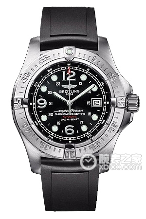 Breitling Superocean Stainless Steel Case - Black Dial - Diver Pro Deepsea Rubber Strap Automatic machinery, precision steel, 44mm (discontinued)