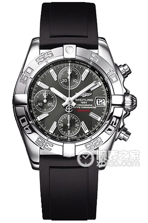 Breitling stainless steel case - carbon black dial - Diver Pro II deep-sea rubber strap Automatic machinery, precision steel, 39mm (discontinued)