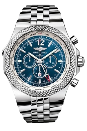 Breitling stainless steel case - blue dial - Speed stainless steel bracelet Automatic machinery, precision steel, 49mm (discontinued)