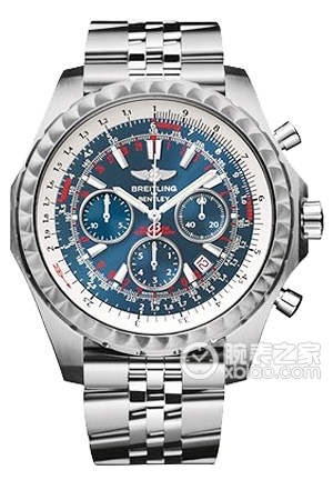 Breitling Navy Blue Dial - Speed Racing Stainless Steel Bracelet (Wave Bezel) Automatic machinery, high-quality steel, 48.7mm (Discontinued)