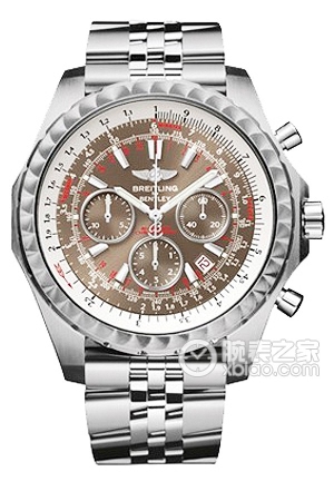 Breitling metallic brown dial - Speed racing stainless steel bracelet (wave-patterned bezel) Automatic machinery, high-quality steel, 48.7mm (Discontinued)
