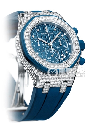 Audemars Piguet Royal Oak Offshore 26092CK.ZZ.D021CA.01 Automatic machinery, 18k white gold pavé-set with diamonds, 323 brilliant-cut diamonds, total weight approximately 6.37mm (discontinued).