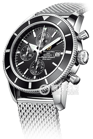 Breitling Superocean Heritage Stainless Steel Case - Black Dial - Ocean Classic Bracelet Automatic machinery, precision steel, 44mm (discontinued)