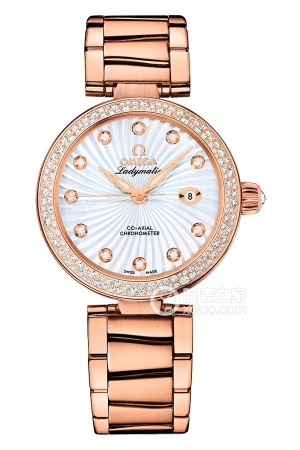 Omega De Ville 425.65.34.20.55.003 Automatic mechanical, 18k red gold with diamonds, 34mm