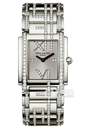 Patek Philippe Twenty ~44910/48G Quartz, 18k white gold with diamonds, 30mm (discontinued)