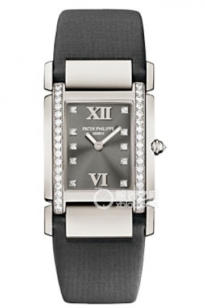 Patek Philippe Twenty ~44920G-001 White Gold Quartz, 18k white gold set with diamonds, 30mm
