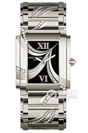 Patek Philippe Twenty ~44910/53G-001 White Gold Quartz, 18k white gold set with diamonds, 25*30mm