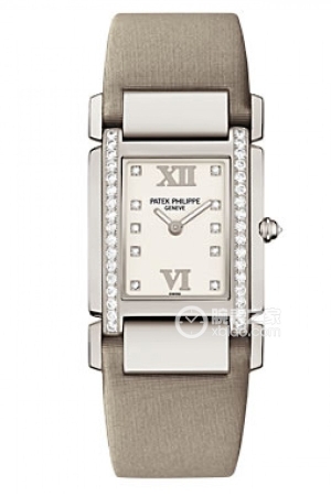 Patek Philippe Twenty ~44920G-010 White Gold Quartz, 18k white gold set with diamonds, 30mm