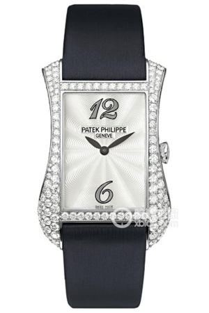 Patek Philippe GONDOLO 4973G-001 Quartz, 18k white gold set with diamonds, 27.4 x 39.7mm