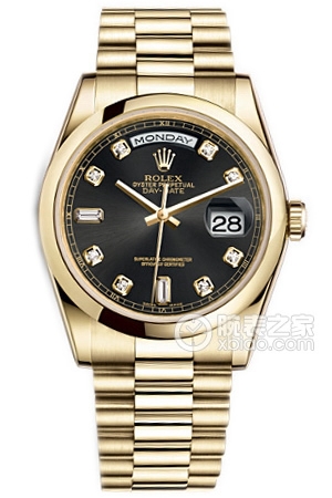 Rolex Day-Date Model 118208-83208 A Automatic machinery, 18k gold, 36mm