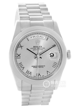 Rolex Day-Date 118209 (White Dial) Automatic mechanical, 18k white gold, 36mm