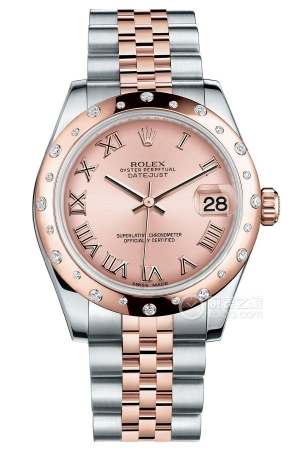Rolex Lady Datejust 178341-63161 with pink dial and Roman numerals Automatic machinery, stainless steel, 31mm