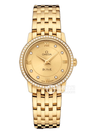 Omega De Ville 424, 55, 27, 60, 58, 001 Quartz, Gold, 27.4mm