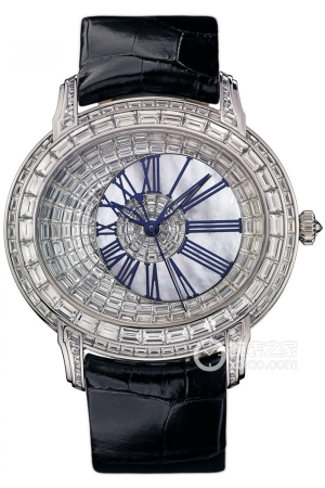 Audemars Piguet Millennium 15327BC.ZZ.D022CR.01 Automatic mechanical design, 18k white gold set with diamonds, featuring 174 baguette-cut diamonds, totaling approximately 13.46mm in size.
