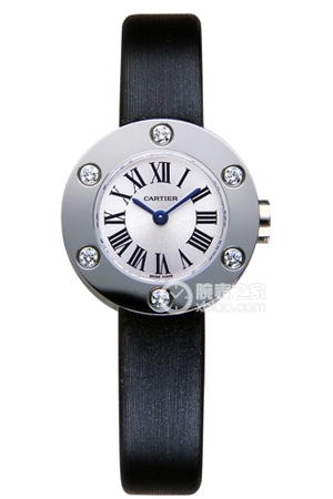 Cartier WE800231 Automatic mechanical design, 18k white gold set with diamonds, 23.2mm