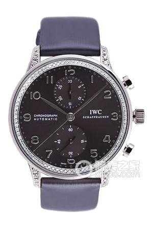 IWC Portuguese IW371442 Automated mechanism, 18k white gold with diamonds, 40.9mm (discontinued)