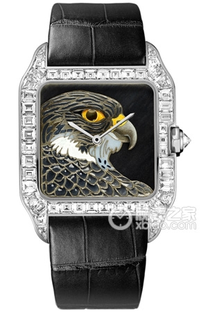 Cartier Santos HPI00618 Manual mechanical movement, 18K rhodium-plated white gold, 36.6 x 47.4mm