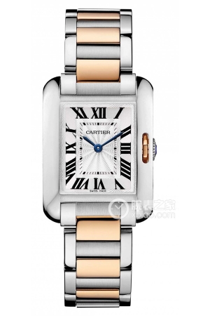 Cartier Tank W5310036 Quartz, 18K rose gold and stainless steel, 30.2 x 22.7mm